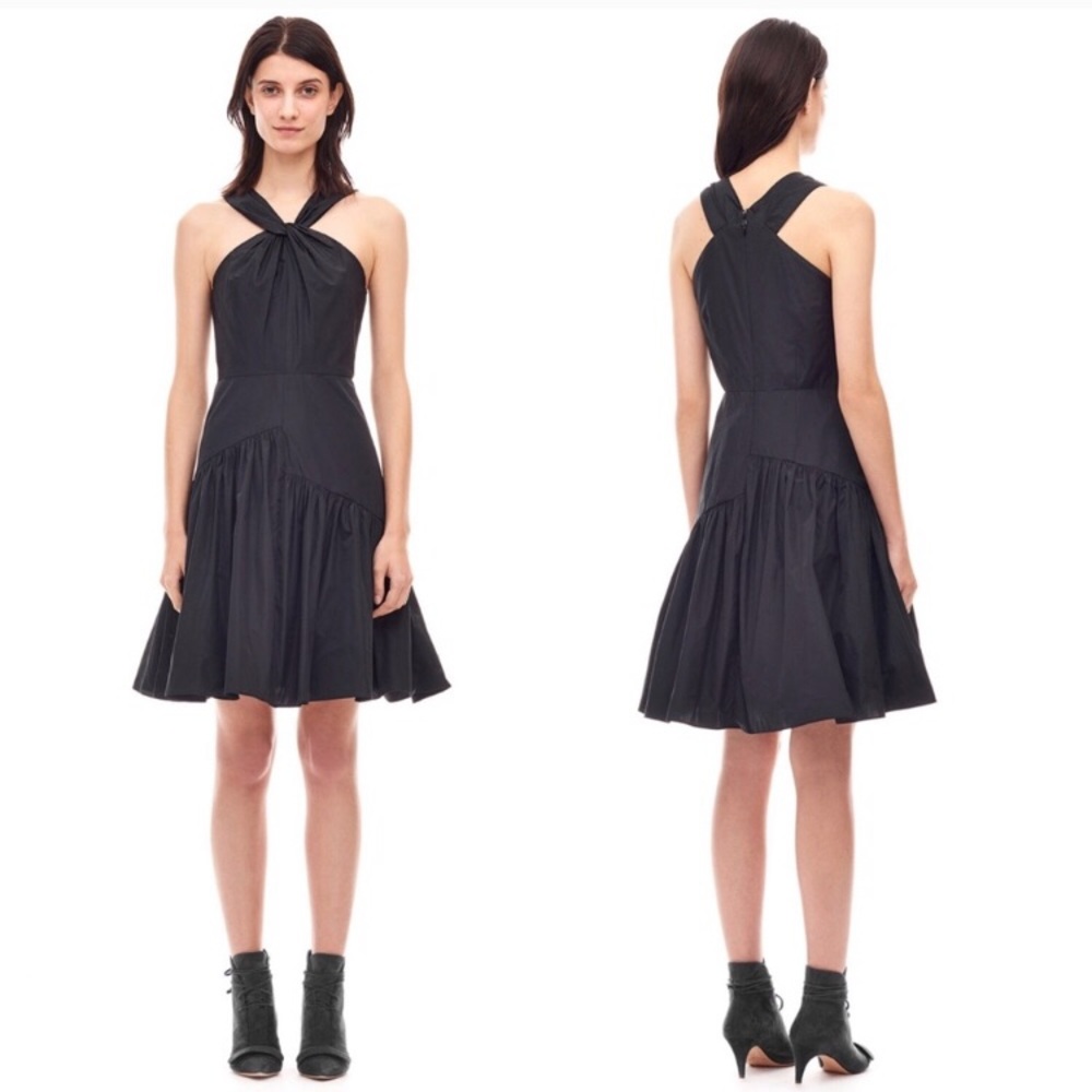 NWT Rebecca Taylor Knot Taffeta Dress